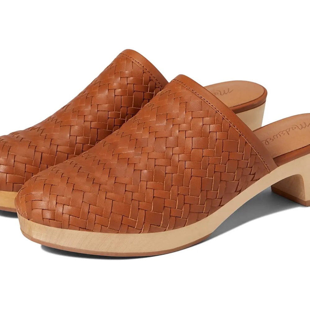 Madewell The Jordyn Clog, Woven Leather, 8